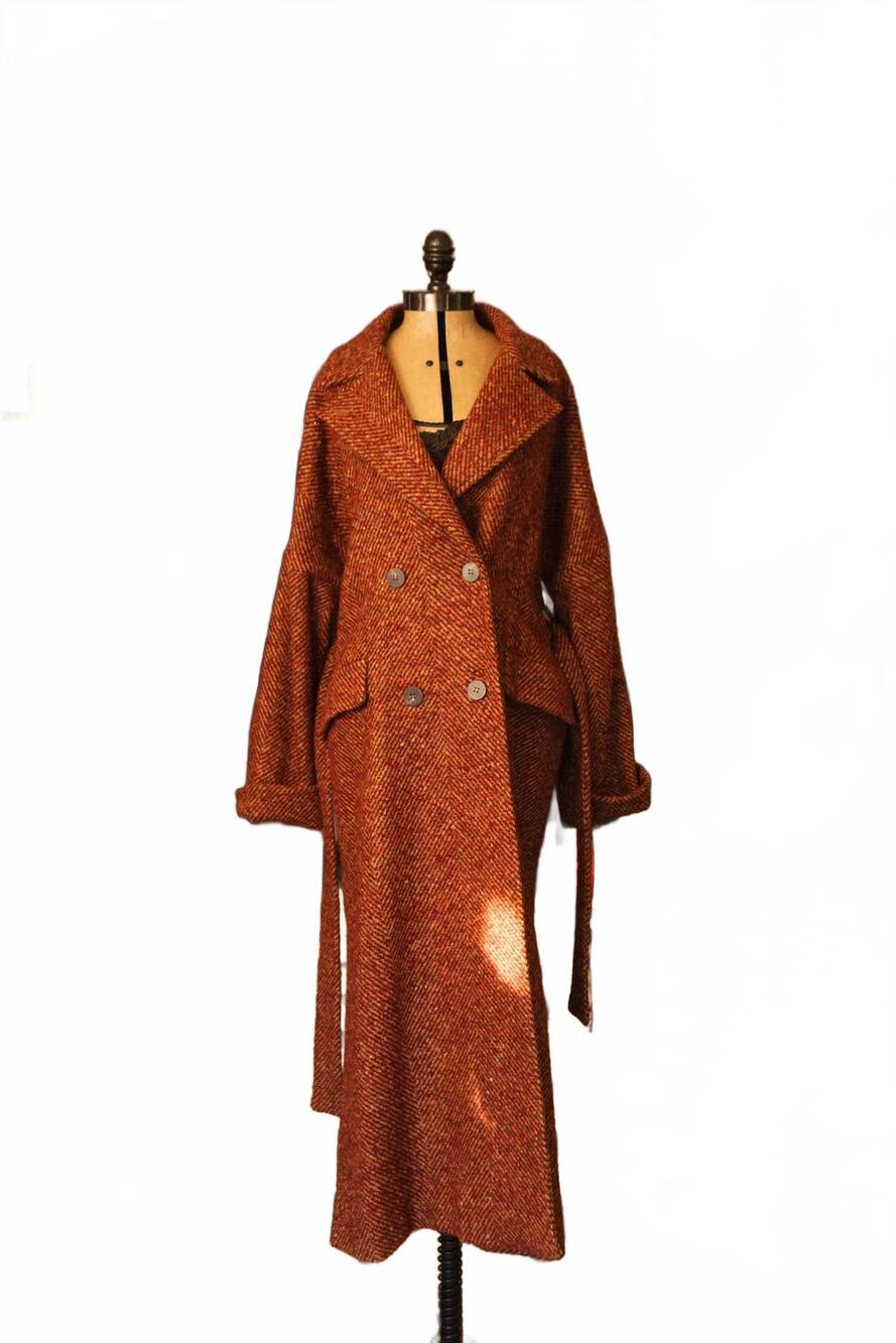 NEW MOMONI women's alpaca wool coat in bordeaux